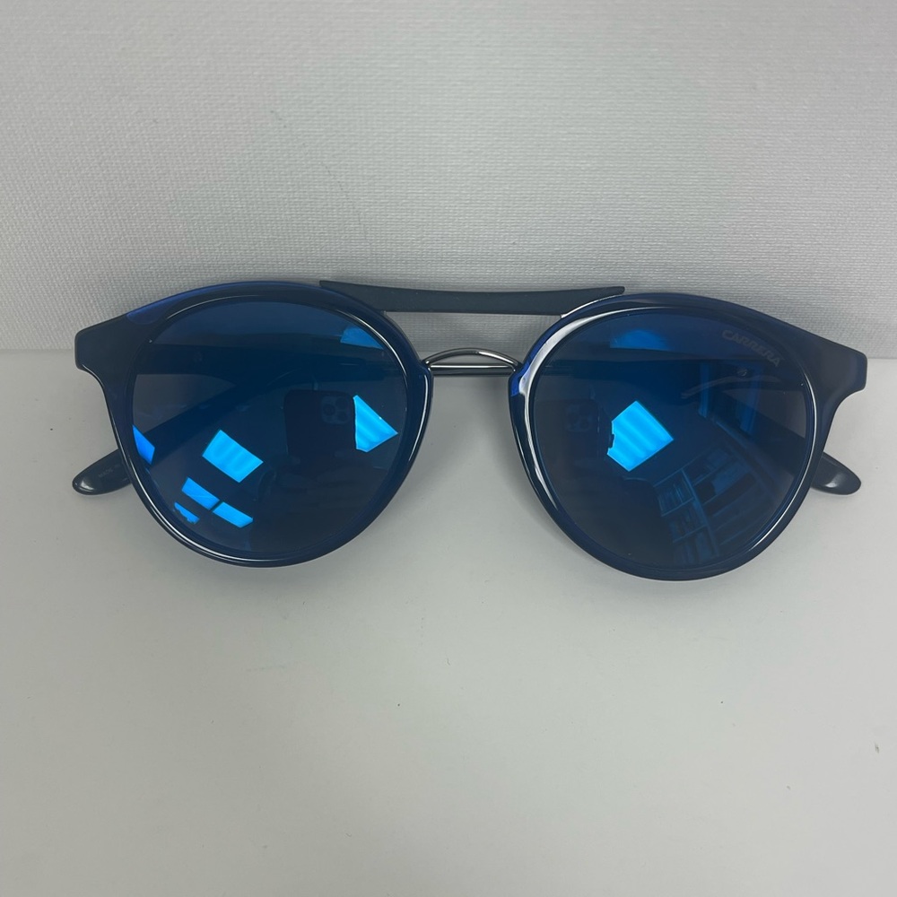 Blue Round Sunglasses